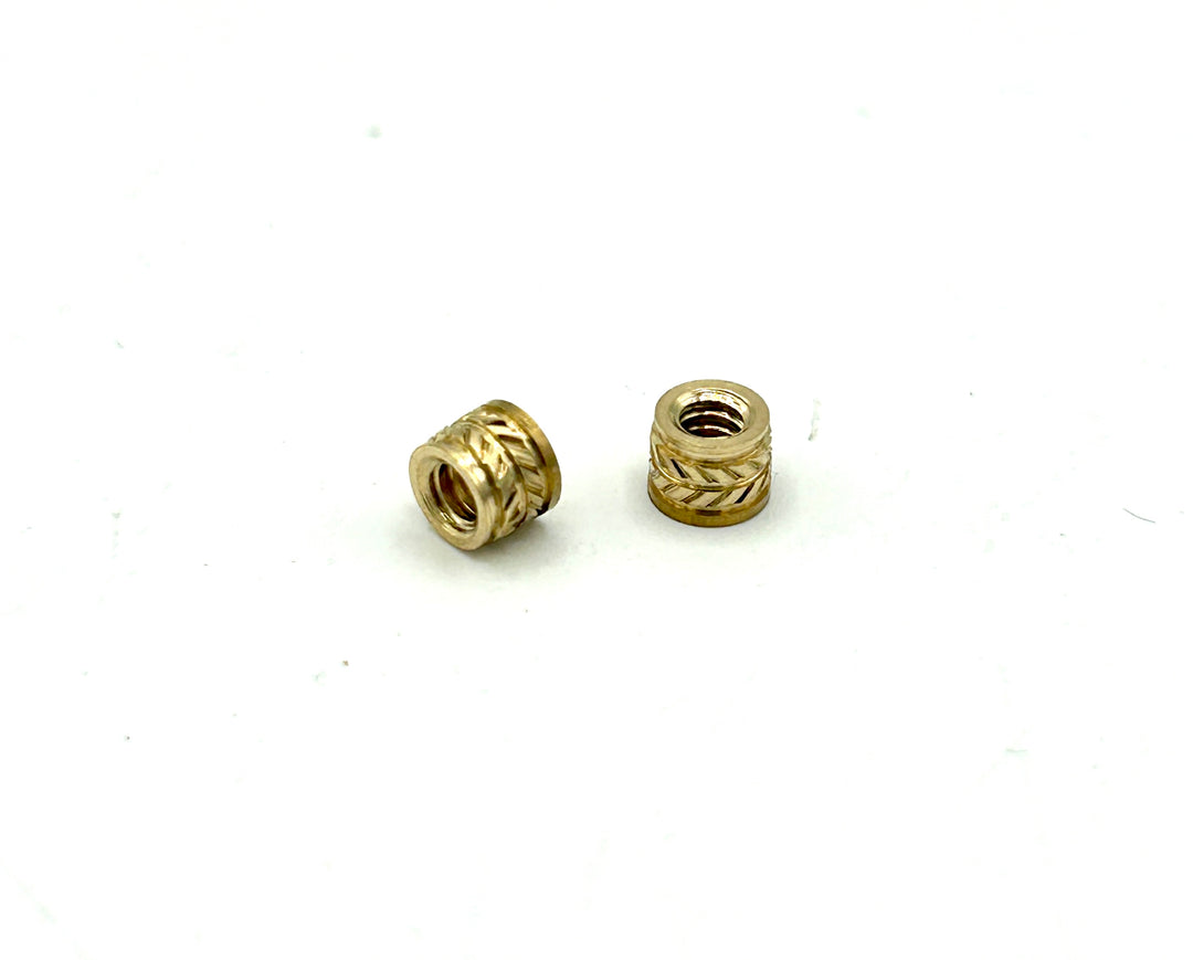 4-40 Knurled Brass Nut