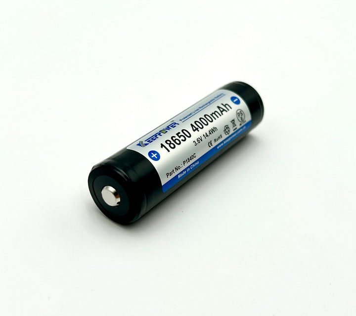 Keeppower 18650 Neopixel Battery 8A-10A 4000mah Button Top