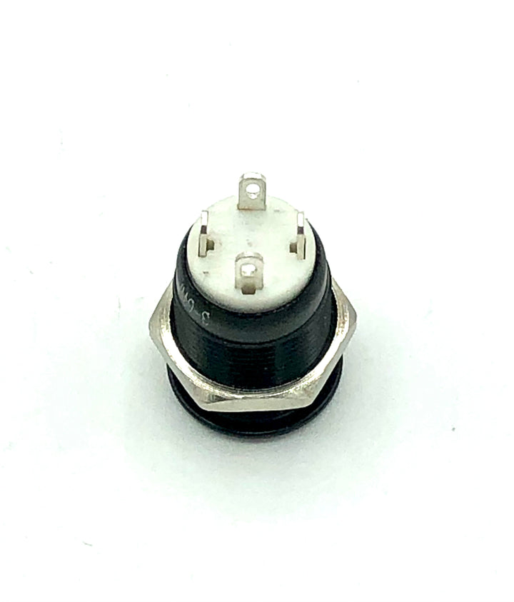 12mm Black Anodized Momentary AV Switch