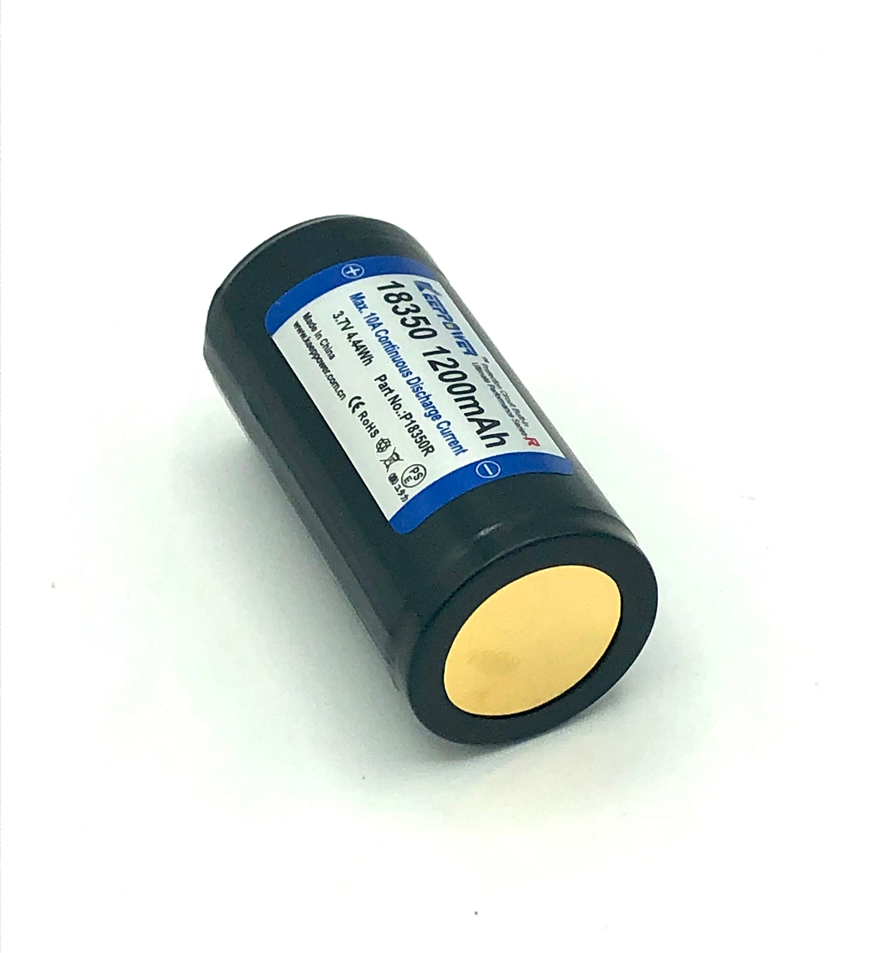 Keeppower 18350 Neopixel Battery 10A 1200mah Button Top – Saberbay