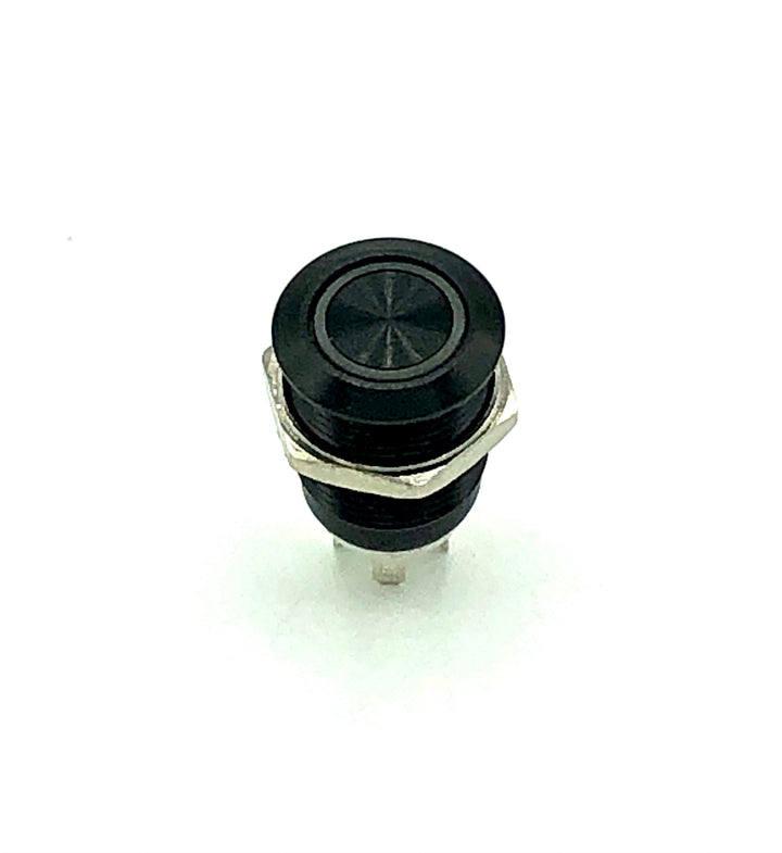 12mm Black Anodized Momentary AV Switch